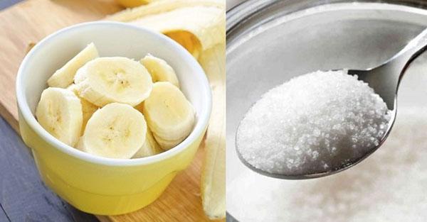 Tẩy tế bào chết tự nhiên bằng chuối và đường